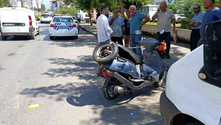 Antalya’da motosiklet ile otomobil çarpıştı: 82 yaşındaki sürücü yaralandı